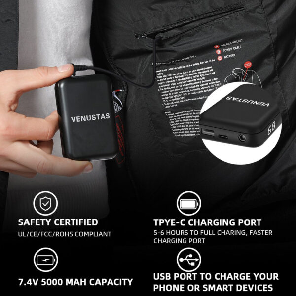 Men's 3-in-1 Heated Jacket 7.4V - Image 5