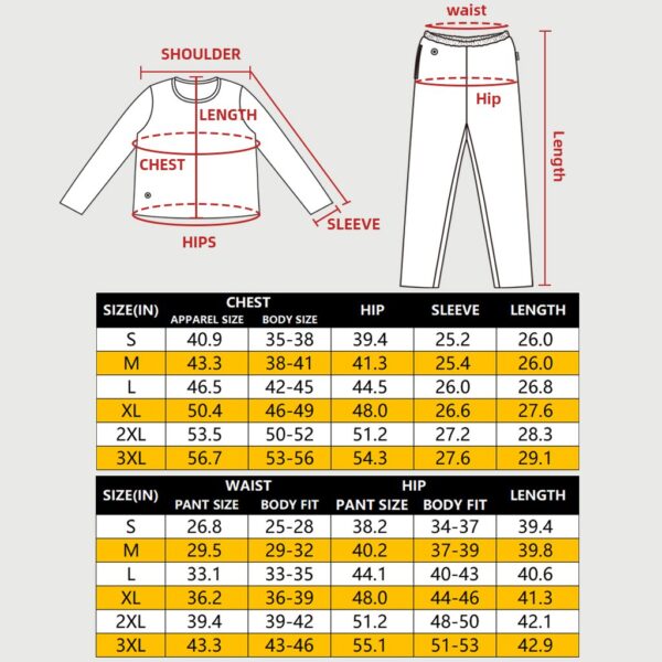 Heated Underwear Set For Men, 5V - Image 5