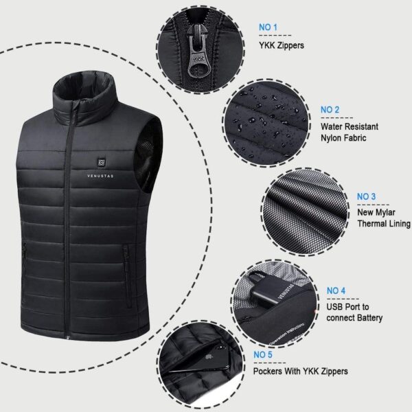 Heated Vest for Men 5V - Image 3