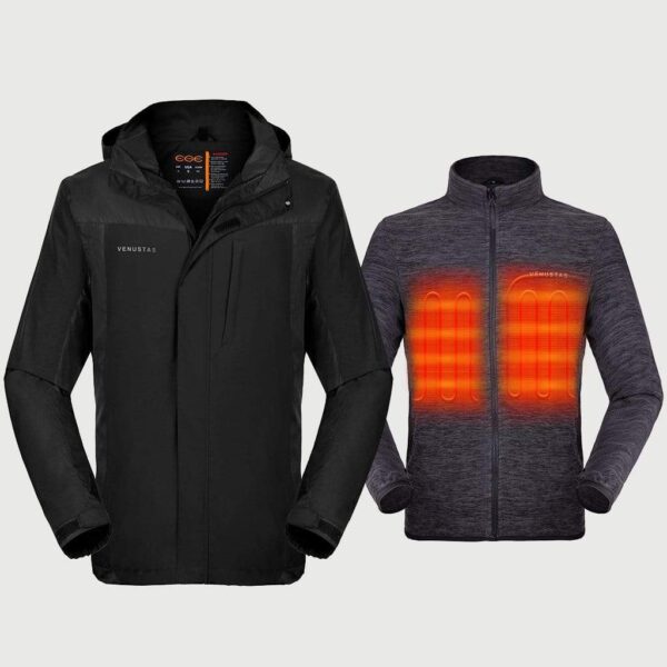 Men's 3-in-1 Heated Jacket 5V - Image 4
