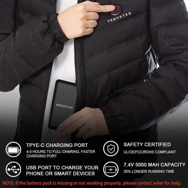 Men's Heated Down Jacket 7.4V - Image 5