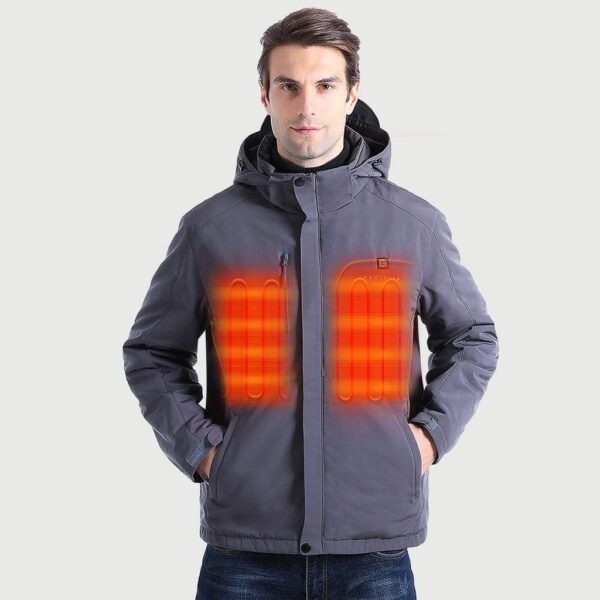 Men's Heated Jacket 5V with Detachable Hood - Image 2