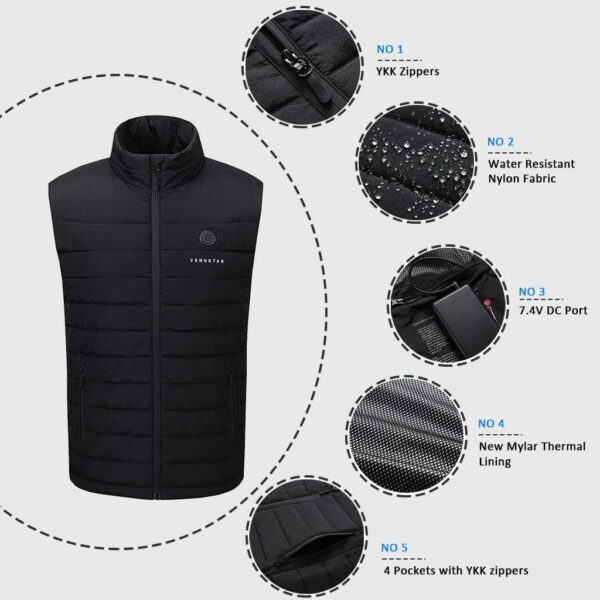 Men's Heated Vest 7.4V - Image 4