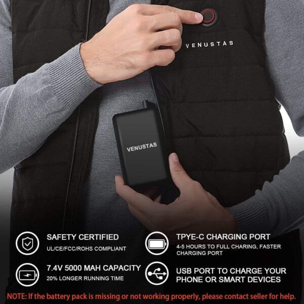 Men's Heated Vest 7.4V - Image 5