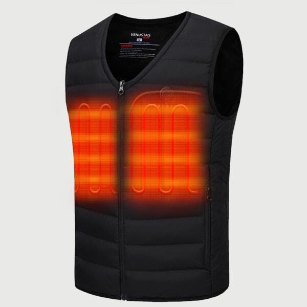 Venustas Heated Vest 7.4V With V-neck For Men L - Image 6